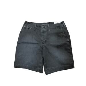 American Eagle Outfitters Black Flat-Front Men's Shorts Waist 29 Above the knee